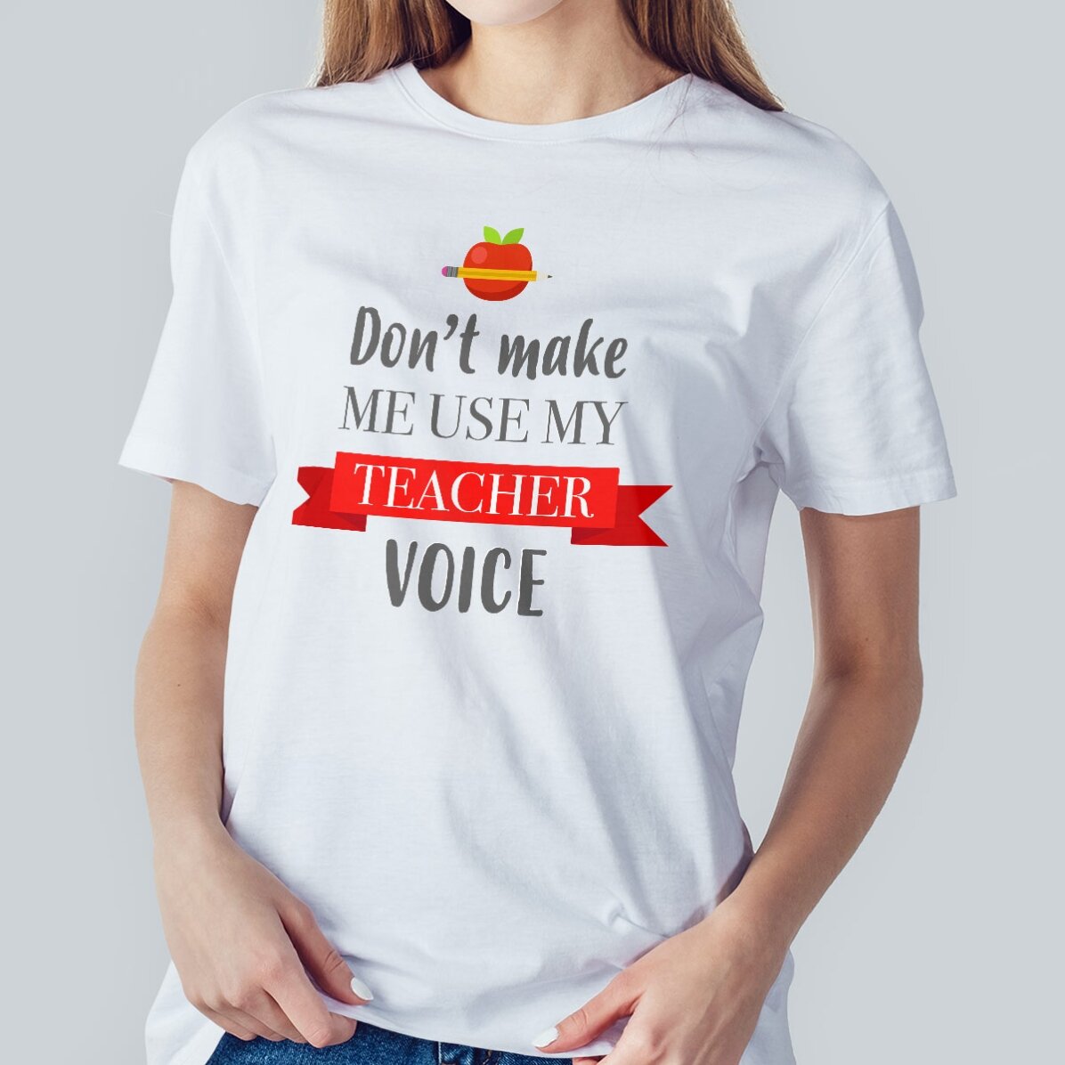 Personalisiertes Baumwoll-T-Shirt mit Aufdruck – „Don