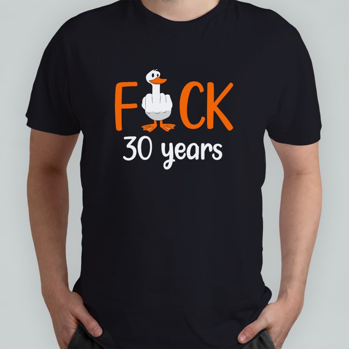 Personalisiertes Baumwoll-T-Shirt mit Aufdruck – Duck