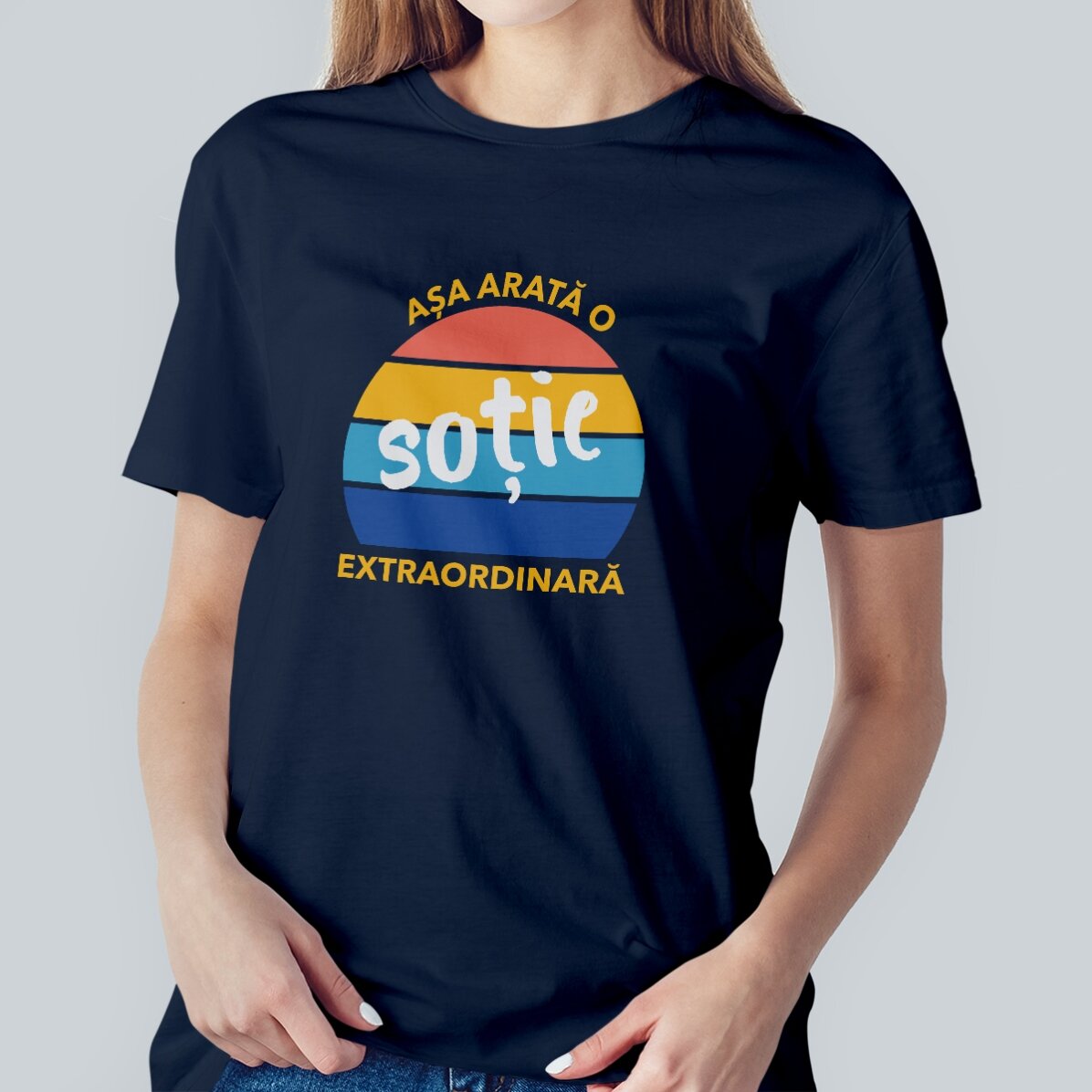 Personalisiertes Baumwoll-T-Shirt mit Aufdruck – Außergewöhnlich