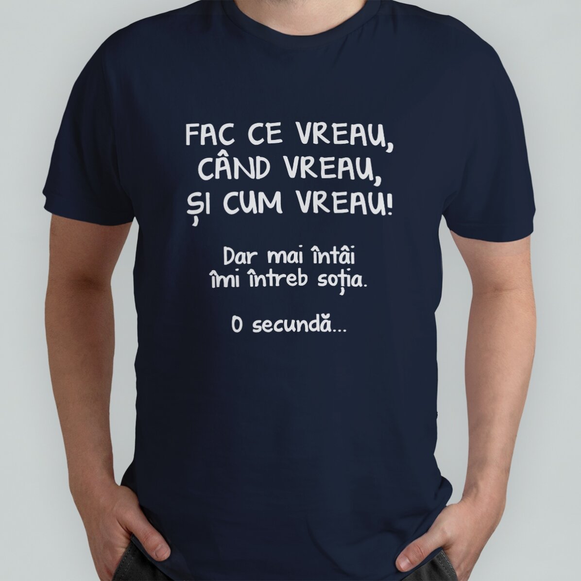 Personalisiertes Baumwoll-T-Shirt mit Aufdruck – „Ich mache, was ich will“