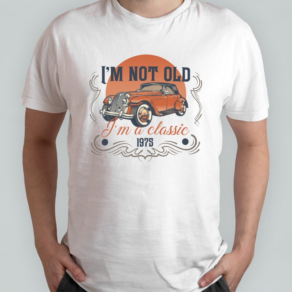 Personalisiertes Baumwoll-T-Shirt mit Aufdruck – „I