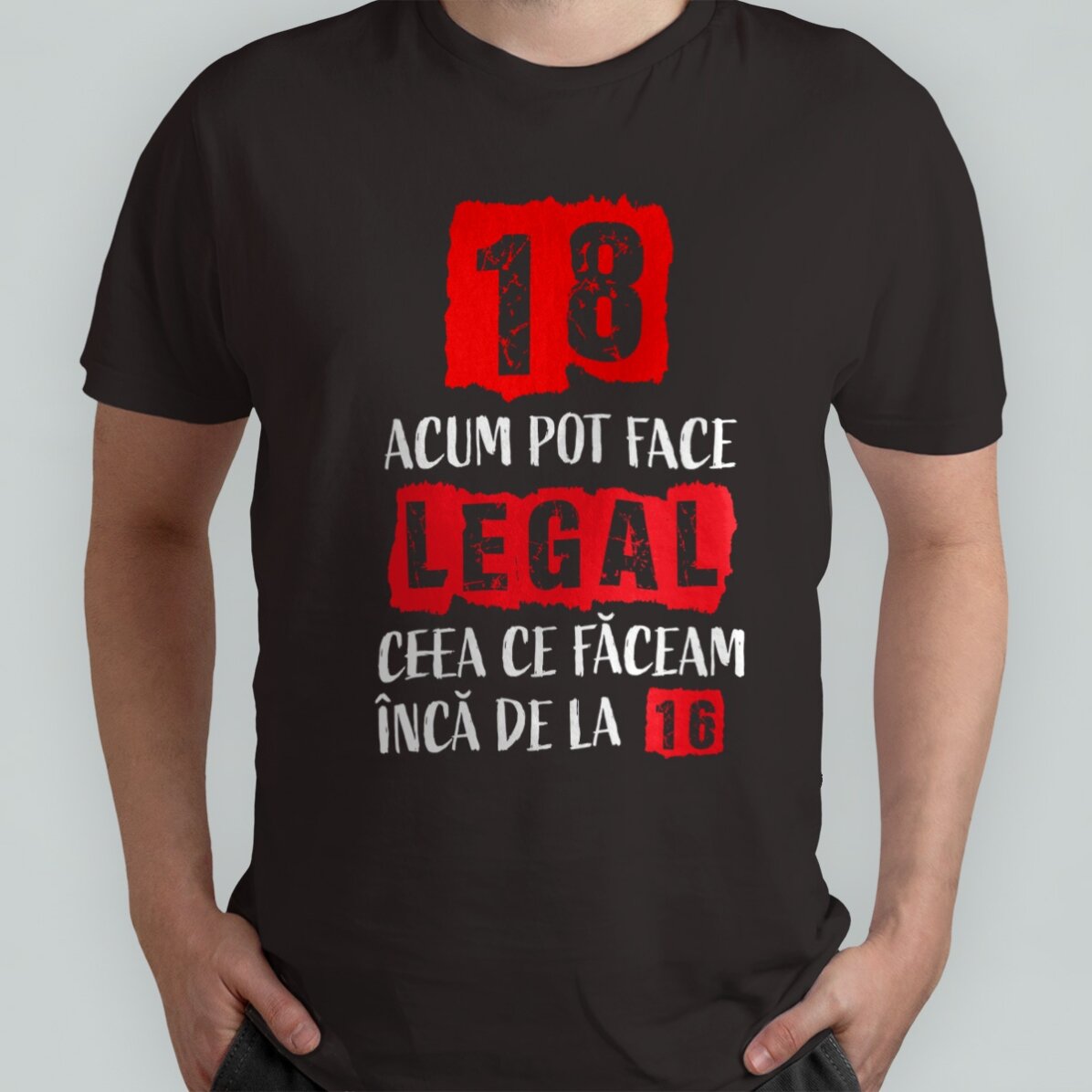 Personalisiertes Baumwoll-T-Shirt mit Aufdruck – Majorat