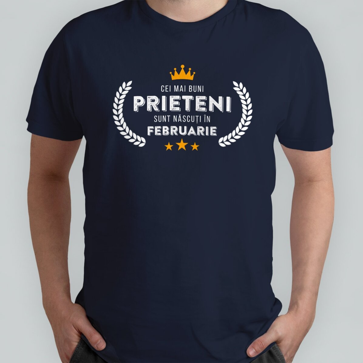 Custom cotton T-shirt with text - Born in...