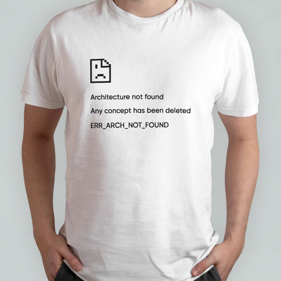Custom cotton T-shirt with text - Not Found