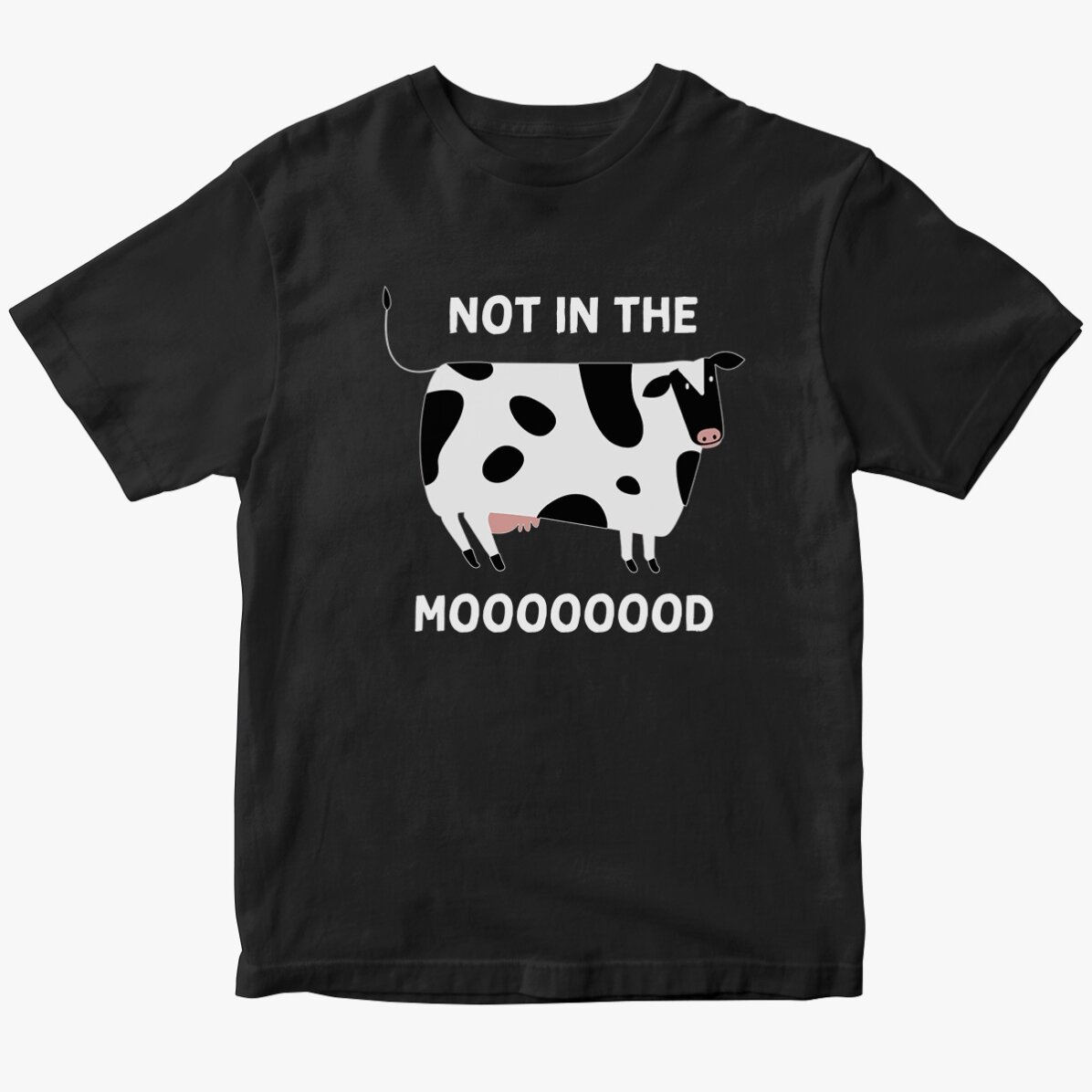 Personalisiertes Baumwoll-T-Shirt – Not in the MOOd