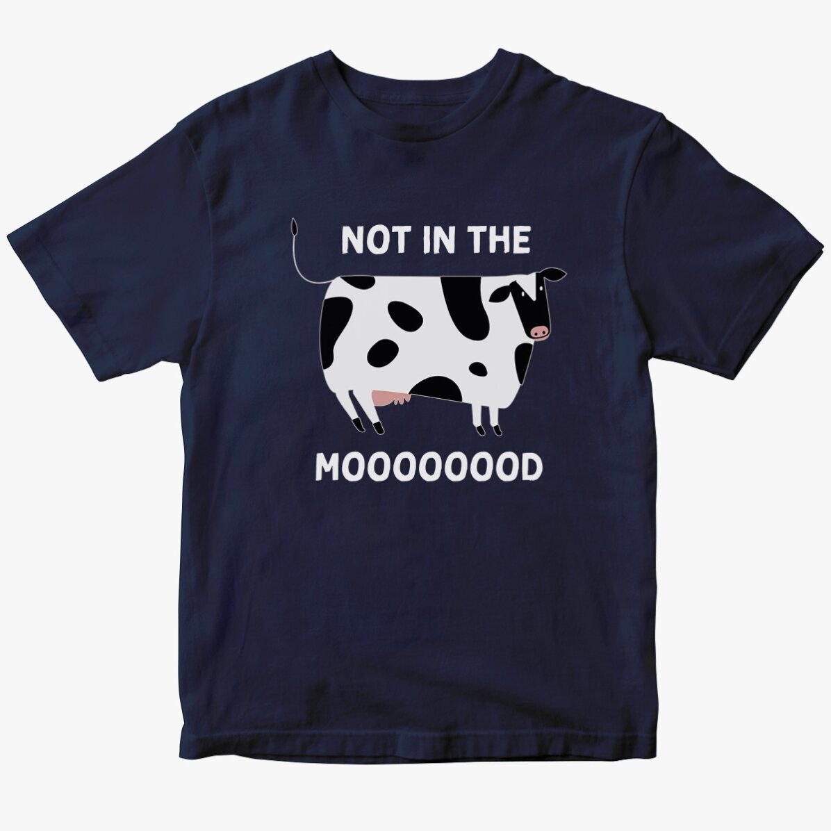 Personalisiertes Baumwoll-T-Shirt – Not in the MOOd