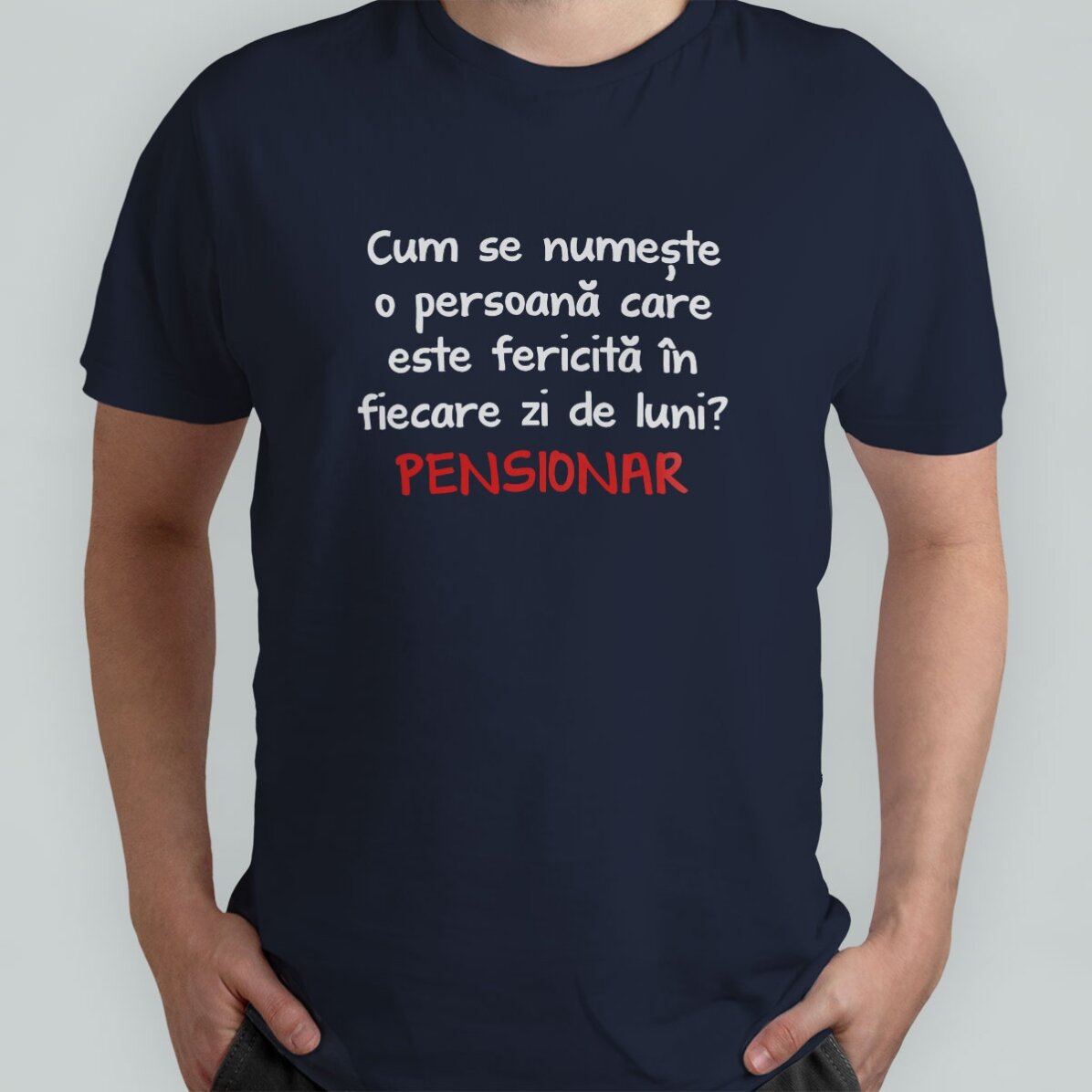 Personalisiertes Baumwoll-T-Shirt mit Aufdruck – Rentner