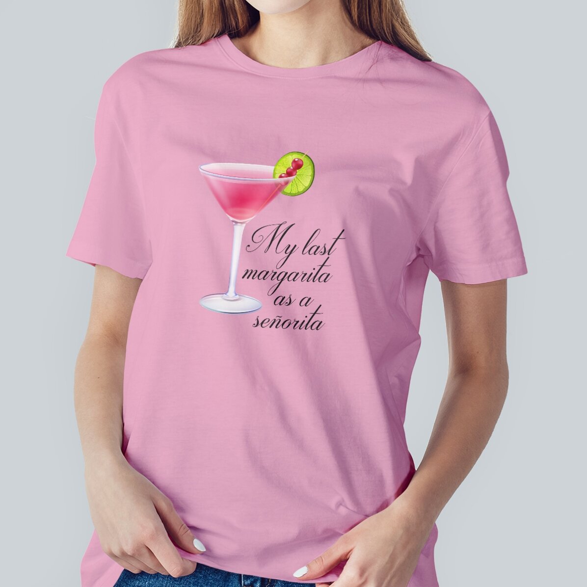 Personalisiertes Baumwoll-T-Shirt für die zukünftige Braut – Margarita
