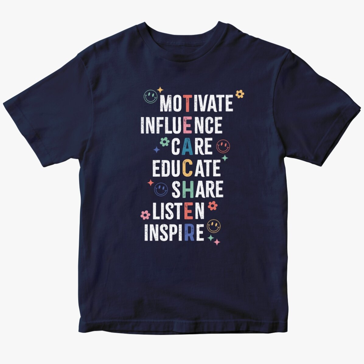 Personalisiertes Baumwoll-T-Shirt – Teacher