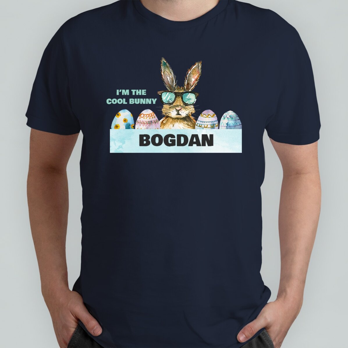 Personalisiertes T-Shirt mit Aufdruck – Bunny