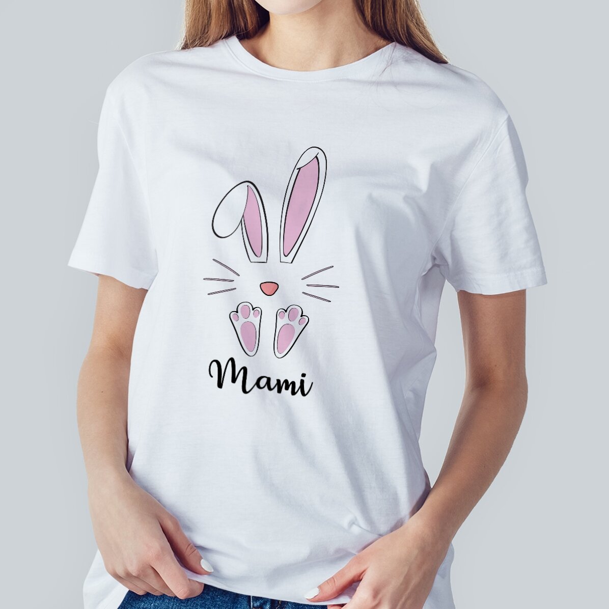 Personalisiertes T-Shirt mit Aufdruck – Hase