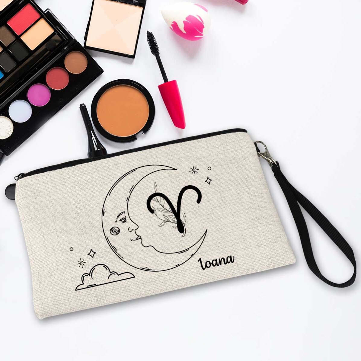 Personalisiertes Make-up-Set mit Schriftzug – Sternzeichen