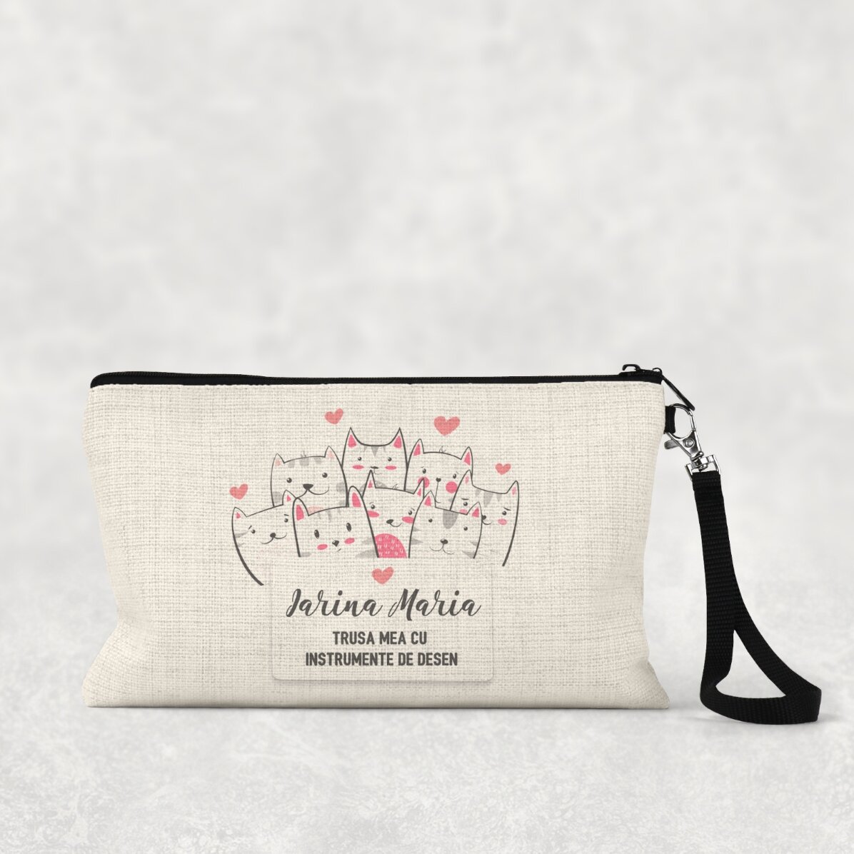 Personalisiertes Schulset mit Text – Kitty