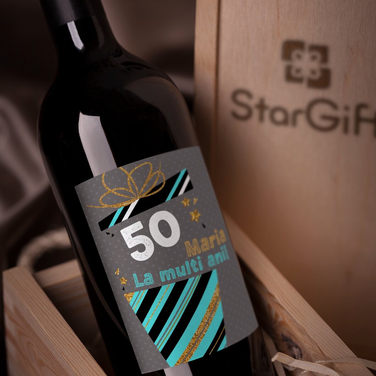 Personalised wine with message - Birthday gift