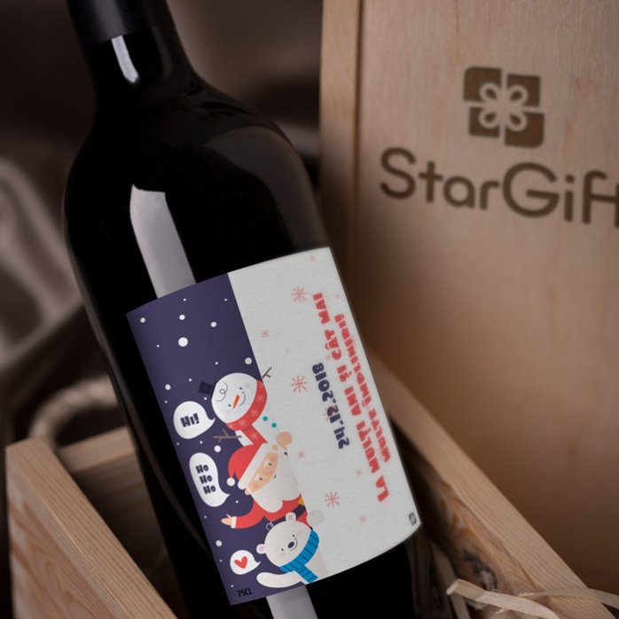 Personalisierter Wein – Weihnachtsmann