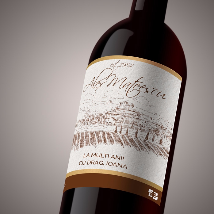 Personalisierter Wein – Premium-Jahrgang