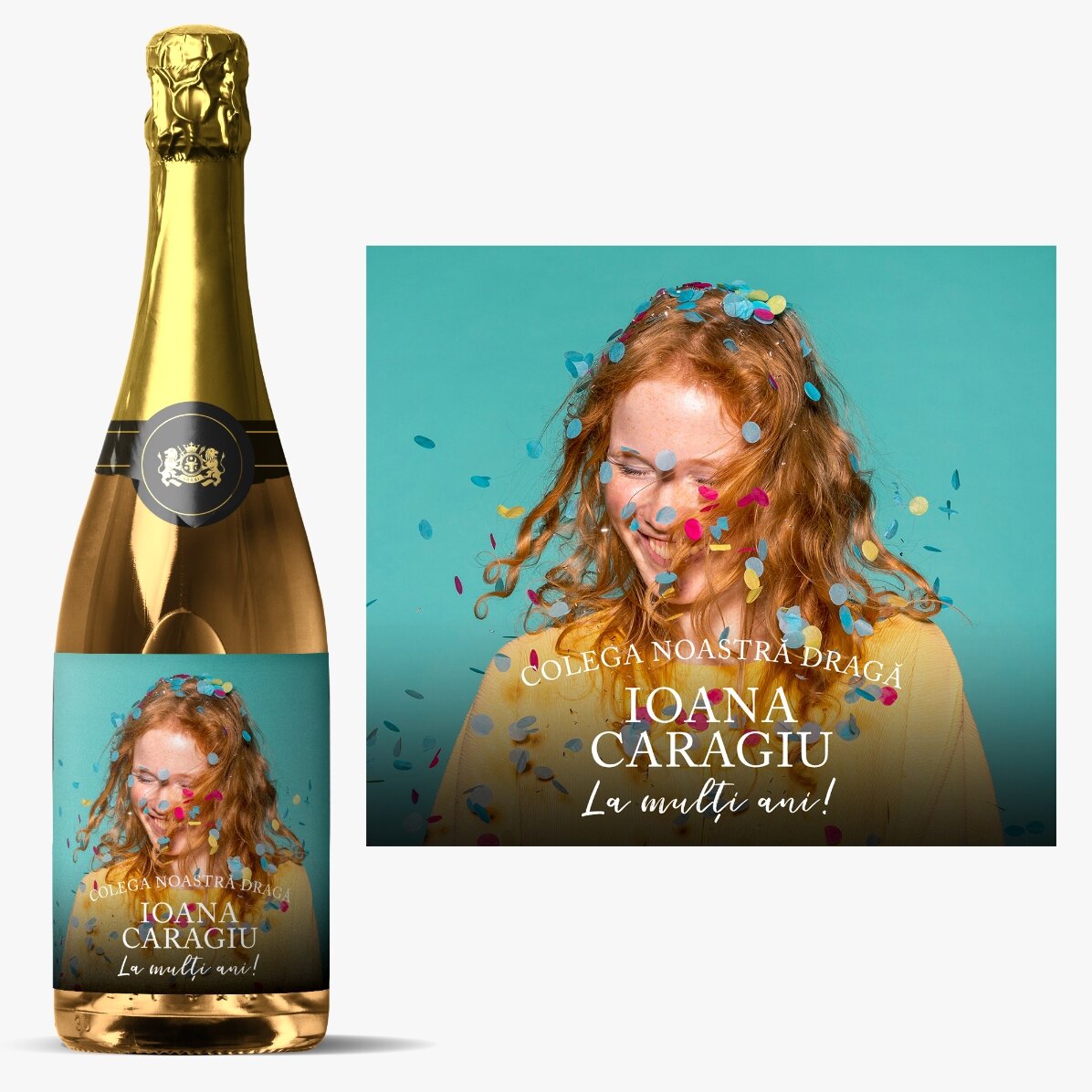Personalisierter Sekt mit Foto und Text – Kostbare Momente