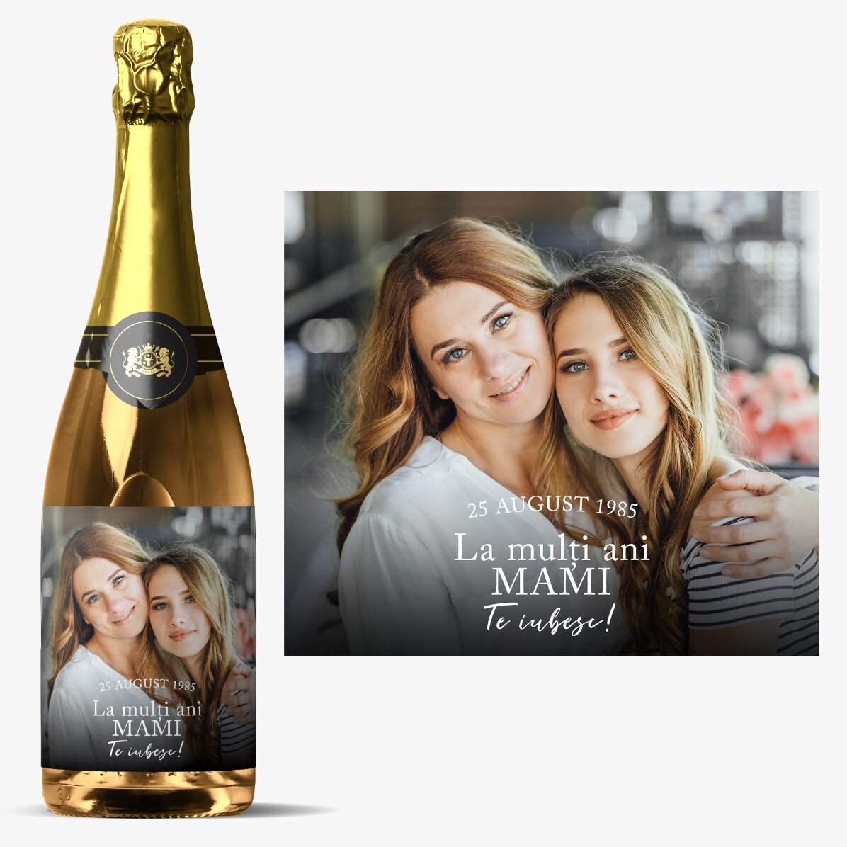 Personalisierter Sekt mit Foto und Text – Kostbare Momente