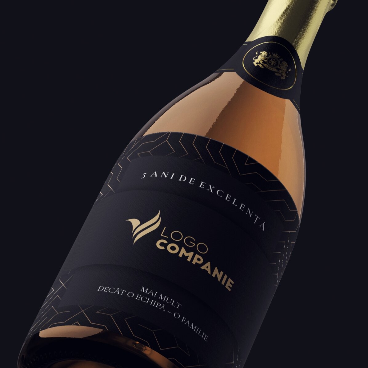 Personalisierter Sekt mit Text – Markenjubiläum