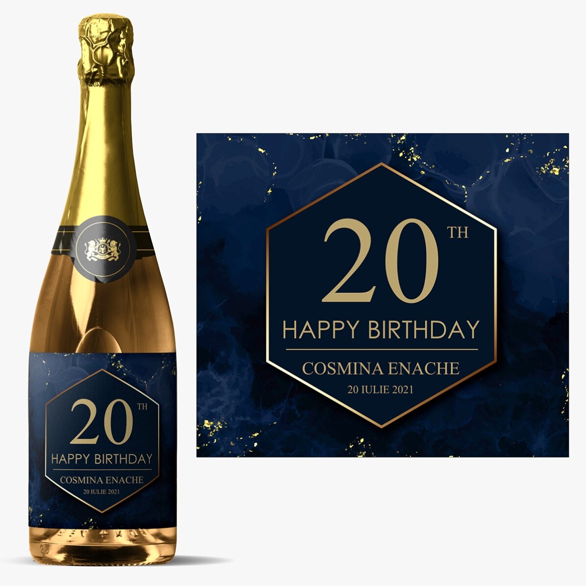 Personalisierter Sekt mit Aufdruck – Cheers to your birthday
