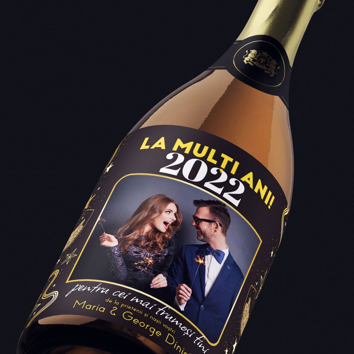 Personalisierter Sekt mit Text und Foto – Herzlichen Glückwunsch zum Geburtstag! 2024