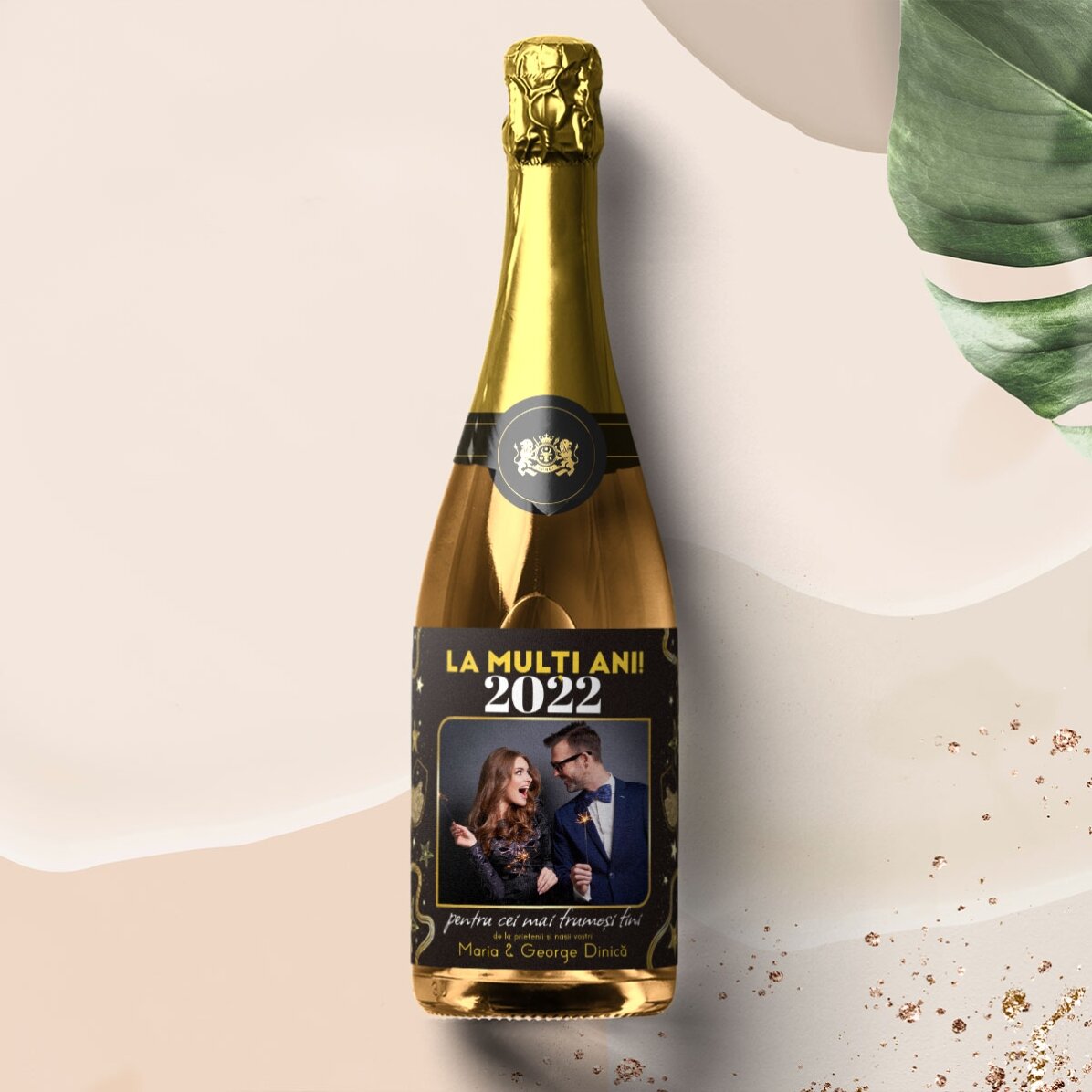 Personalisierter Sekt mit Text und Foto – Herzlichen Glückwunsch zum Geburtstag! 2024
